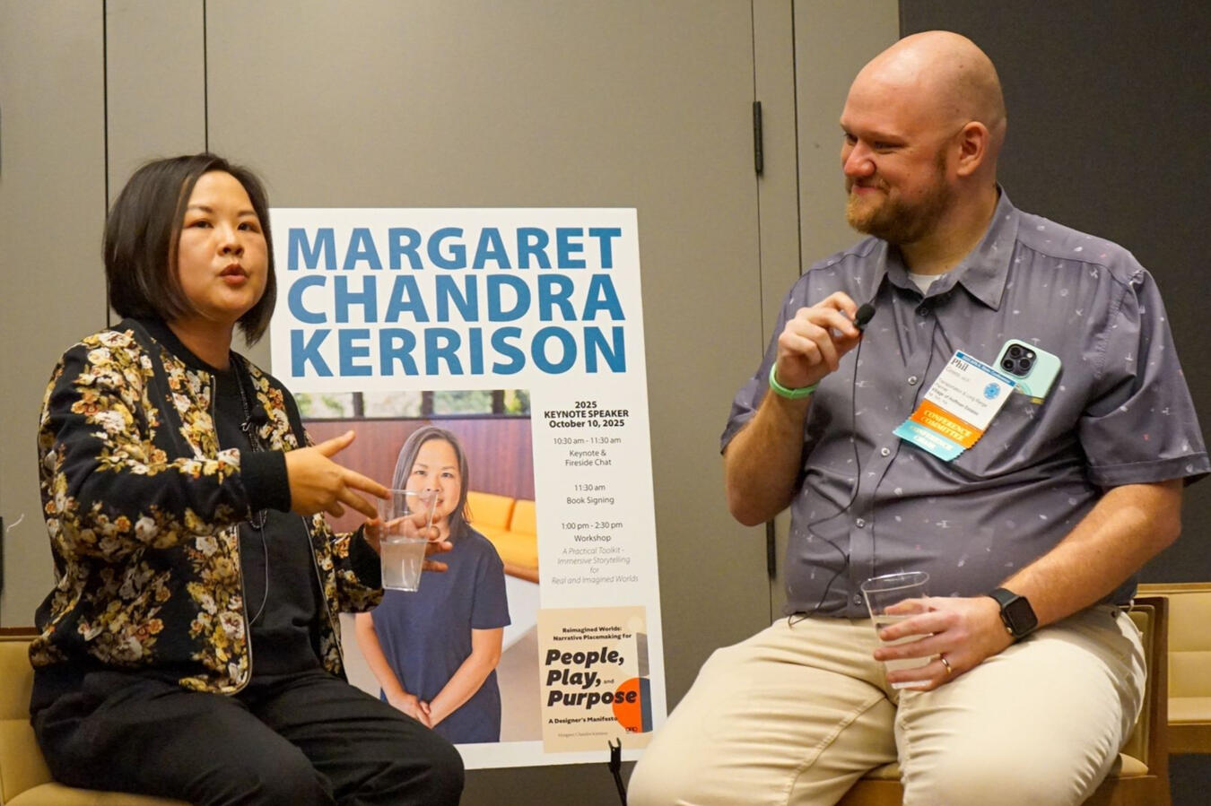 Phil Green interviews Margaret Chandra Kerrison in a fireside chat